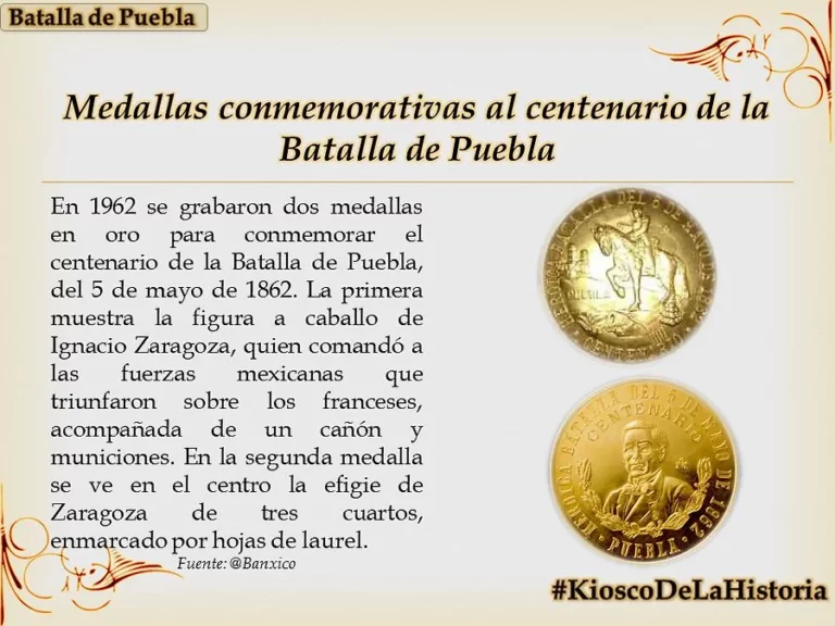 Medalltas conmemorativas de la Batalla de Puebla